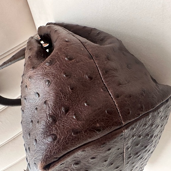 FURLA | Vintage Croc Leather Hand/Shoulder Bag - Picture 6 of 9